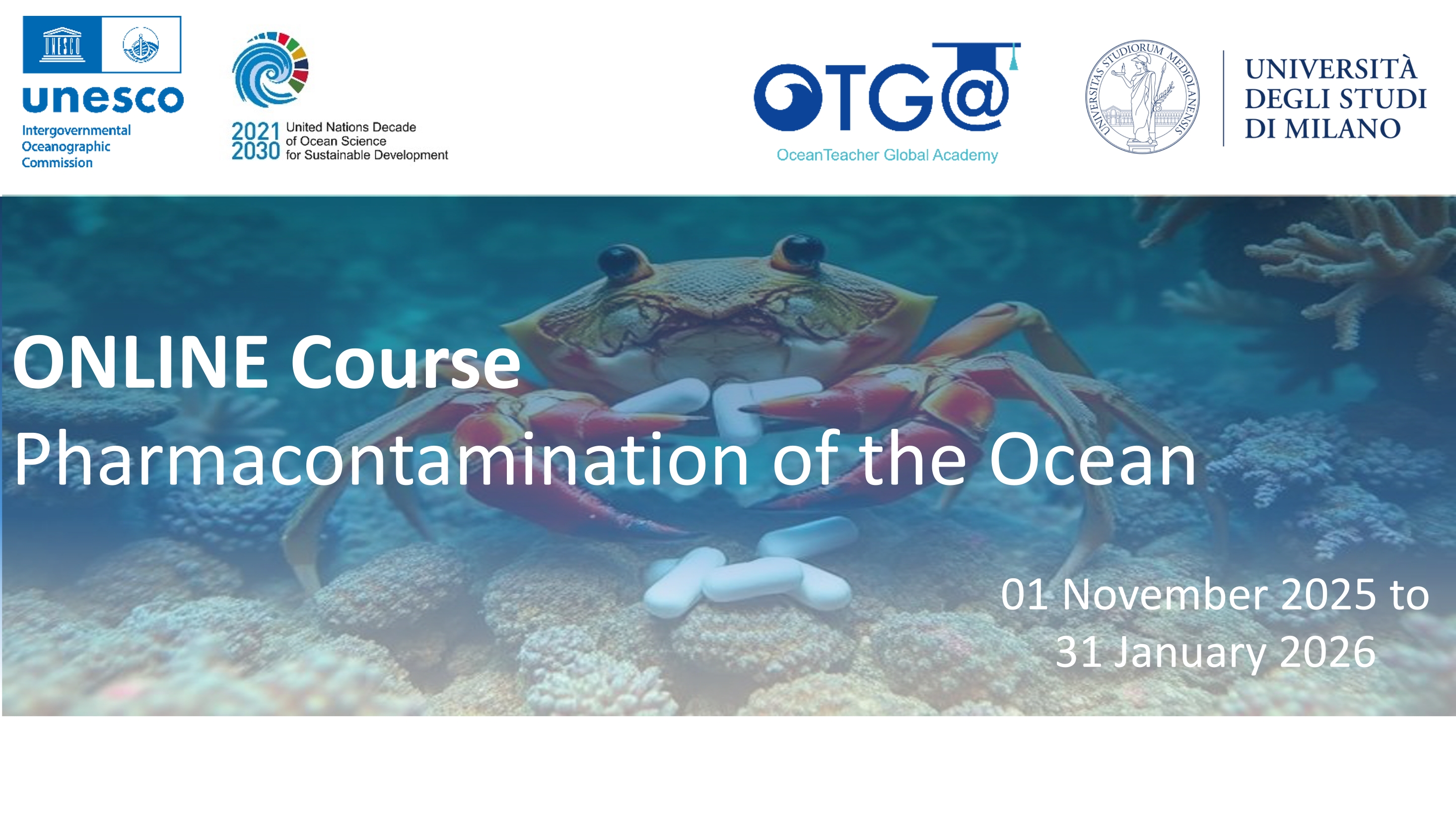 Pharmacontamination of the Ocean