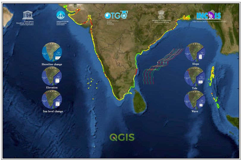 Coastal Vulnerability Mapping and analysis using QGIS 2023